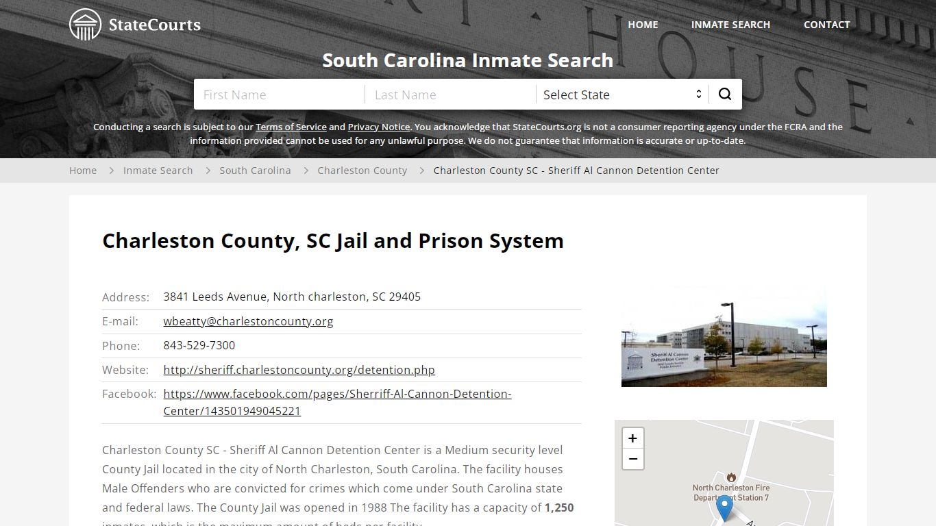 Charleston County SC - Sheriff Al Cannon Detention Center ...